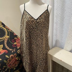 Leopard Print Babydoll Nighty